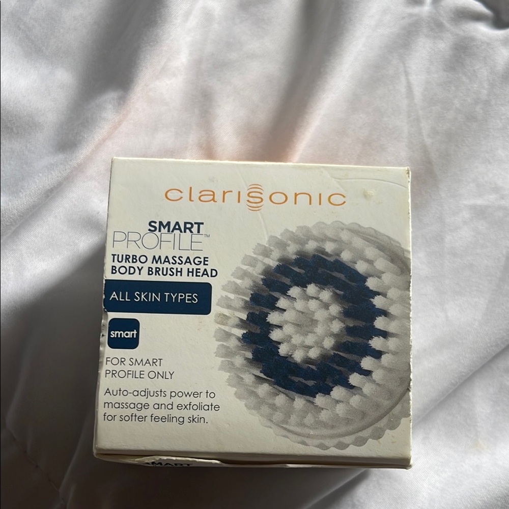 Clarisonic Smart Profile Turbo Massage Body Brush Head - White and Blue